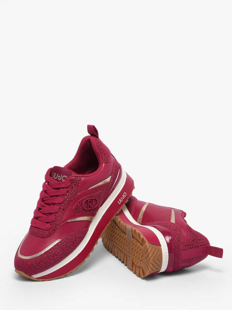 Sneakers Uit Leder Liu jo Roze women 6013PXCB ander zicht 2